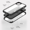 copy of iPhone 12 pro/12 - black case amouvable caméra protection