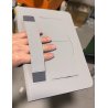 iPad air 2 - Étui Cuir PU pochette carte fermeture émanté Sangle Élastique (avec Fonction Veille/Réveil Automatique)