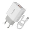 iPhone 16/15 - Chargeur rapide 18W QC3.0 + câble