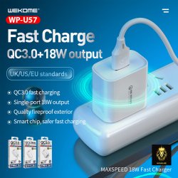 iPhone 16/15 - Chargeur rapide 18W QC3.0 + câble