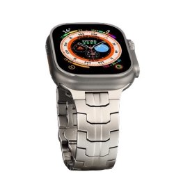 apple watch ultra - Bracelet métal titan fermeture papillon