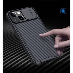 iPhone 15 Pro/Max/15 Plus/15 - Coque noire Nillkin protection caméra amovible