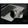 Apple watch ultra 49mm - Bracelet en métal couleur titan avec protection écran cadre métaillique