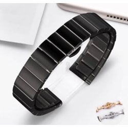 Huawei TalkBand B7/B6 - Bracelet métal en Noir gris fermeture papillon