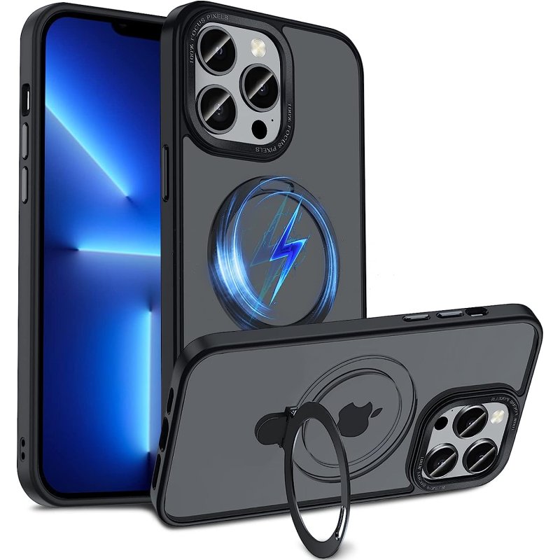 iPhone 14 (Plus) Coque Magnétique support magsafe NOIR