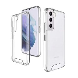 Galaxy S24 Ultra S24 plus S24 - coque transparente antichoc bouton chromé