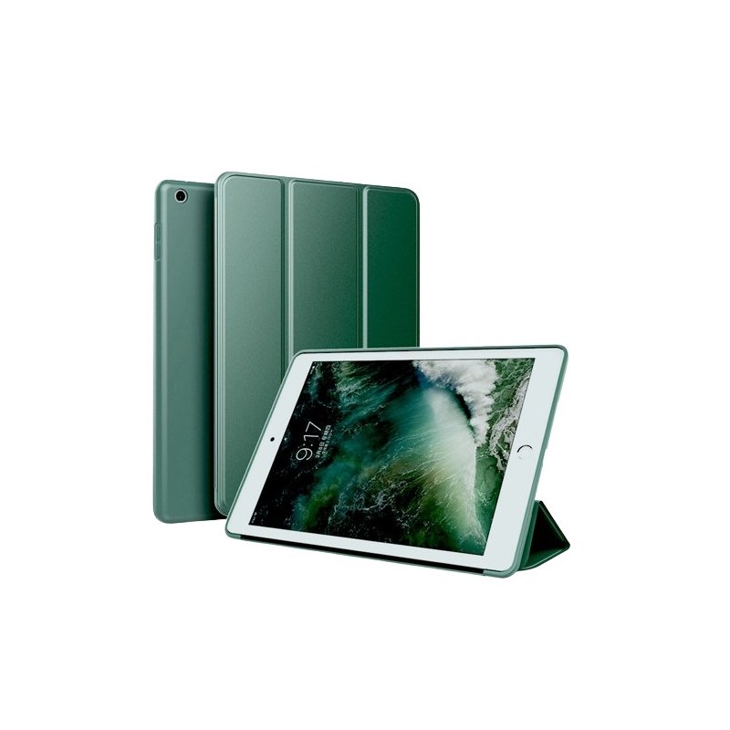 iPad 6/5 iPad Air 2/1- étui support smartcase souple Vert foncé