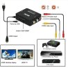 Mini AV RCA CVBS vers HDMI Vidéo Audio Adaptateur pour Caméra, Xbox 360, PS1, PS2, WII, N64, Gamecube, Snes, NES, PSP