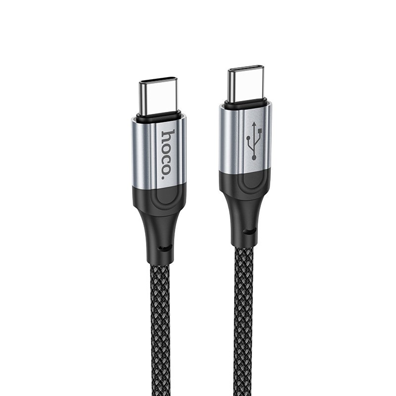 HOCO Type-C vers Type-C Câble de données de charge double vitesse X14 |1m, 60W, 3A| Noir