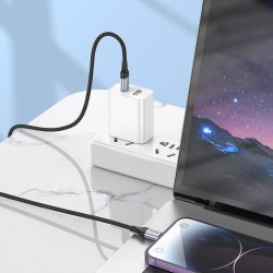 HOCO Cable USB C vers Lightning iphone 1m en Nylon