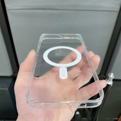 iPhone X/XS/Max/XR - Coque Transparente avec Cercle magnétique intégré