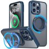 iPhone 15 Pro/Max/15 Plus/15 - Coque Magnétique support magsafe Bleu marine