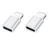 2 Adaptateurs Type C Femelle vers lightning pour iphone 14 /13/12/11/XS max