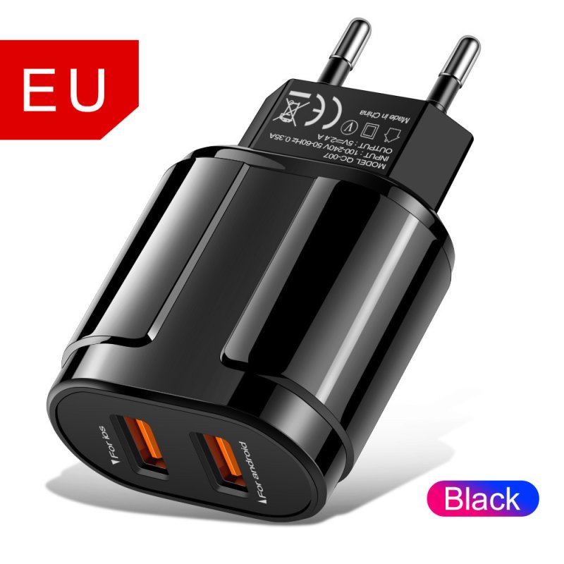 5V 3A Chargeur rapide 2 USB Adaptateur d'alimentation quickcharge