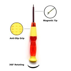 Tournevis pentalobe 0.8 mm pour iPhone 16/15/14/13/12/11/X/8/7/6/5