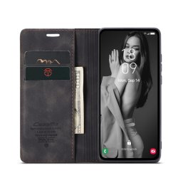 Galaxy A55 - étui support rétro avec pochettes