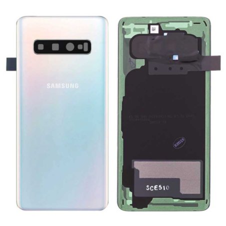 Vitre arrière Samsung Galaxy S10 (G973F) Prism Blanc