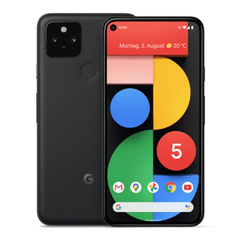 Google pixel 5 128 GB, Just Black, 6", SIM singola, 12 Mpx, 5G