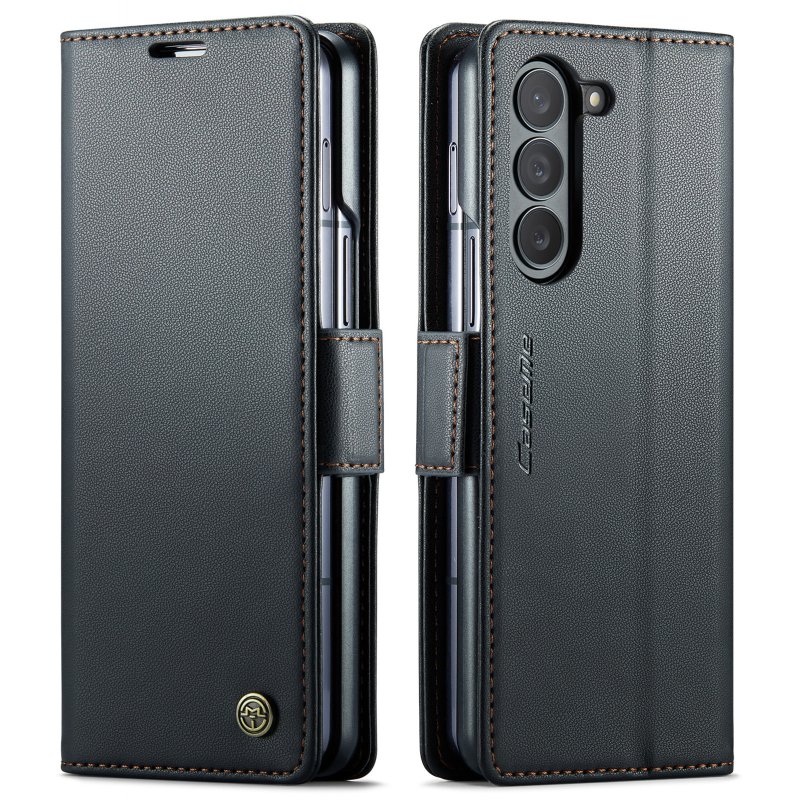 Galaxy Z Fold6 - Etui à Rabat étui de lux Noir