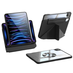 iPad/Air/Pro - New smart case support rotation détachable Noir