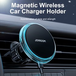 copy of Joyroom - Qi Wireless Auto KFZ Magnet Halterung für Lüftungsgitter - MagSafe kompatibel - schwarz