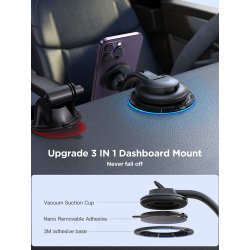 copy of Chargeur support Voiture Magnétique JOYROOM pour grille de ventilation - Compatible MagSafe - Noir