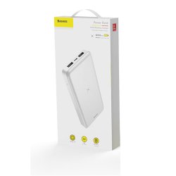 Baseus 10000mAh Qi chargeur sans fil batterie d'alimentation batterie externe chargeur sans fil Powerbank