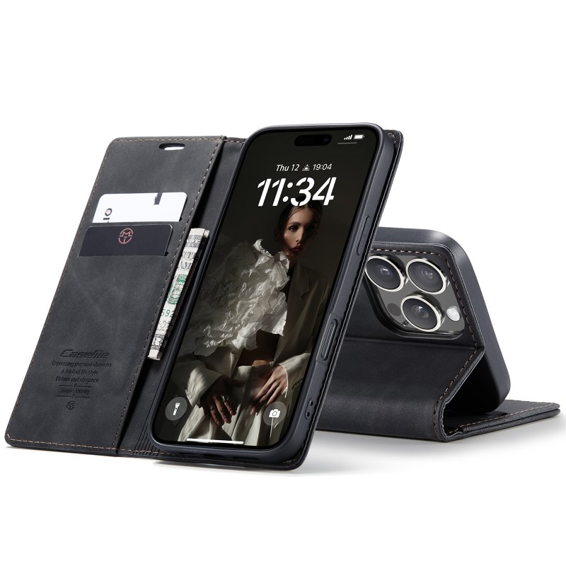 copy of iPhone 8/7 - black wallet case