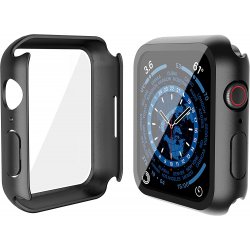 Apple Watch 46mm serie10 - coque PC noir avec verre trempé