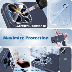 iPhone 16 Pro(max) - Lot de 2 protections caméra en verre