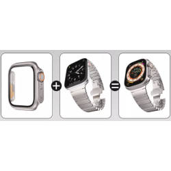 Apple Watch 45/44mm - Coque PC avec verre trempé