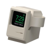 Apple Watch 38/40/41mm - support de charge Nostalgie base en silicone de bureau Noir / Blanc