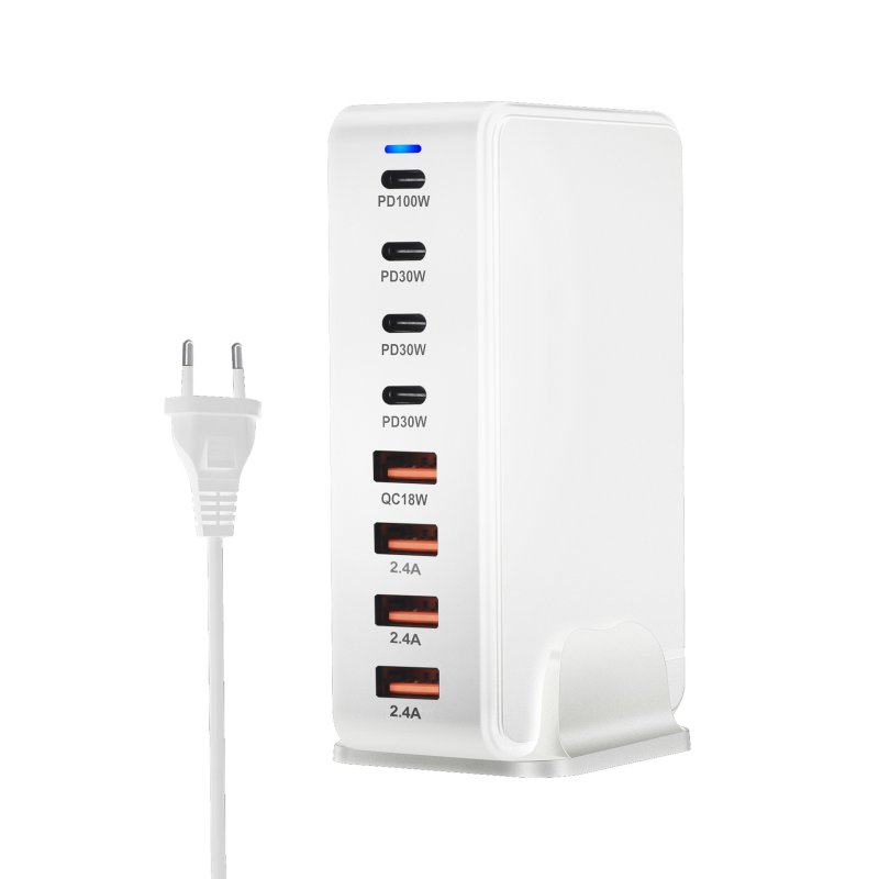 Chargeur multiport charge rapide multi-ports transfrontalière 240w chargeur universelle multifonctionnel haute puissance