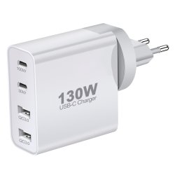 chargeur GaN 130W 4 ports...