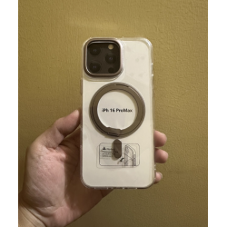 copy of iPhone 12 pro/12-  Coque Transparente avec Cercle magnétique intégré