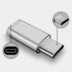 Micro USB mâle vers USB C (Type-C) femelle OTG câble de données / chargement