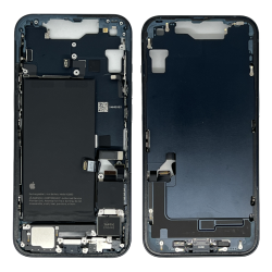 iPhone 14  - Châssis Noir avec Connecteur de Charge + Batterie sans Vitre Arrière (Origine Demonté) - Grade AB