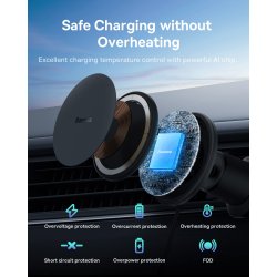 copy of Joyroom - Qi Wireless Auto KFZ Magnet Halterung für Lüftungsgitter - MagSafe kompatibel - schwarz