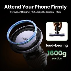 Support magsafe UGREEN téléphone magnétique pour la voiture