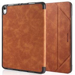 iPad Air M2 2024, Air 5/4, iPad 11 Pro 2018 - étui support style smartcase cuir