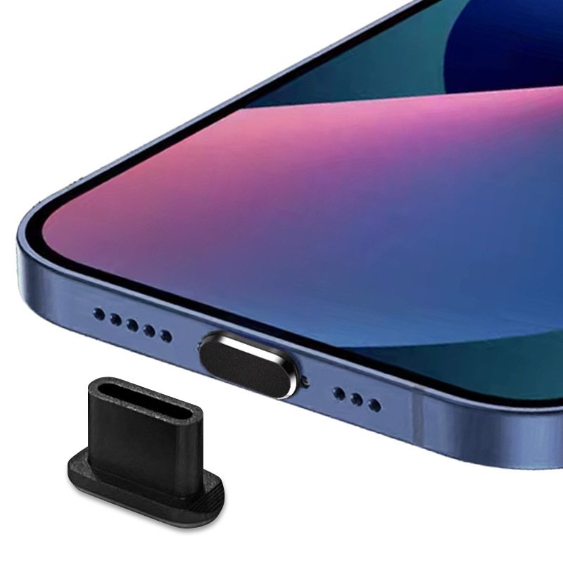 iPhone série 16/15 - bouchons anti-poussière de type C pour port de charge