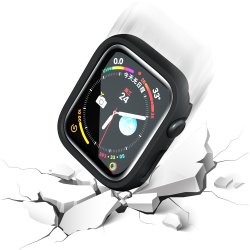 Apple Watch 42mm serie10 - coque PC noir avec verre trempé