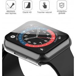 Apple Watch 42mm serie 10 - coque transparente avec verre trempé