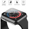 Apple Watch 42mm serie 10 - coque transparente avec verre trempé