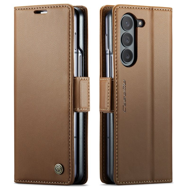 Galaxy Z Fold 6 - Etui à Rabat étui de lux Brun