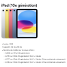 iPad 11/10 10.9'' - housse support rotatif en simili cuir