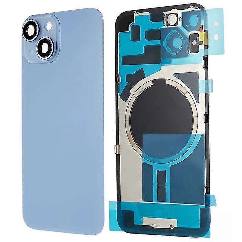 iPhone 14 - Vitre Cache Arrière Bleu avec aimants