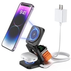 copy of Chargeur Dock  iPhone, station d'accueil iphone 3 en 1 Apple Watch airpod