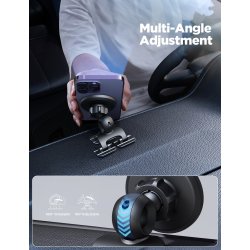 Support Voiture Magnétique JOYROOM 2en1 Compatible MagSafe - Noir