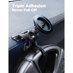 Support Voiture Magnétique JOYROOM 2en1 Compatible MagSafe - Noir